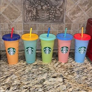 Starbucks Rare collectible Color changing  cups